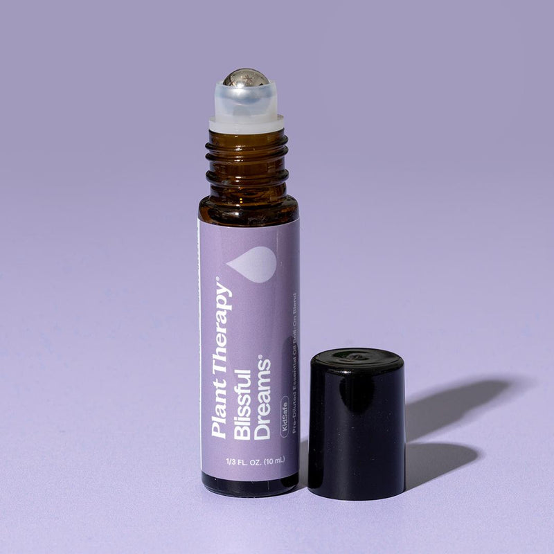 Plant Therapy Blissful Dreams Essential Oil Pre-Diluted Roll-On Essential Oil Dark Gray 10 mL