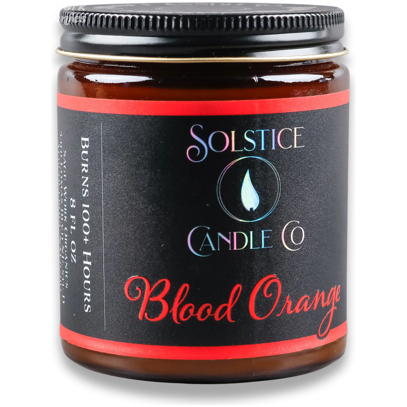 SageWork Organics Blood Orange Candle Candles Dark Slate Gray 8oz