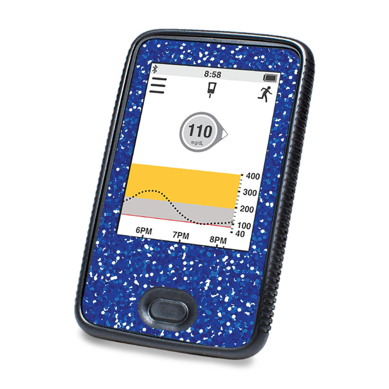 Peelz Blue Confetti DEXCOM G6 Touchscreen Receiver Peelz/Stickers White Smoke