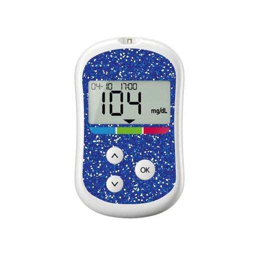 Peelz Blue Confetti for OneTouch Verio Flex Glucometer Peelz/Stickers White Smoke