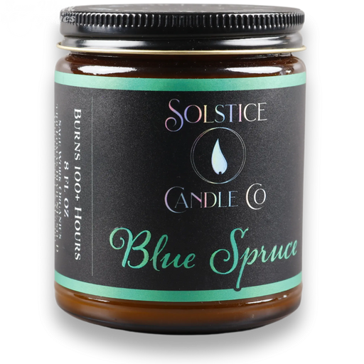 SageWork Organics Blue Spruce Candle Scented Candles Dark Slate Gray 4oz,8oz