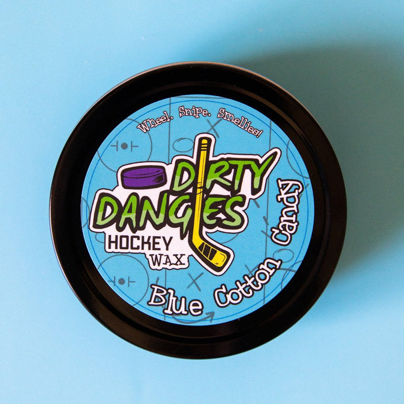 Dirty Dangles Hockey Blue Cotton Candy - Hockey Stick Wax Hockey Stick Wax Black