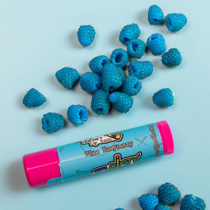Dirty Dangles Hockey All Natural Lip Balm - Dirty Dangles Hockey Lip Balm Powder Blue Blue Raspberry
