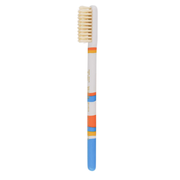 KOH-I-NOOR Beauty USA Sicily Soft Natural Bristles Toothbrush by Lavorati a Mano Toothbrush White Smoke Blue