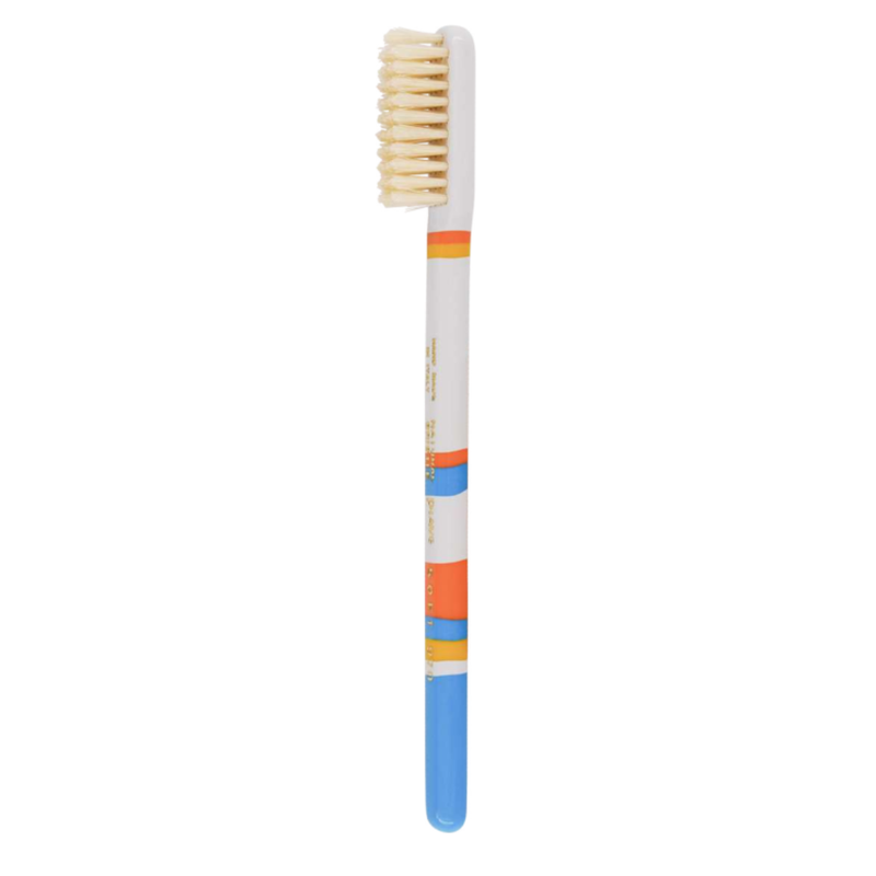 KOH-I-NOOR Beauty USA Sicily Soft Natural Bristles Toothbrush by Lavorati a Mano Toothbrush White Smoke Blue