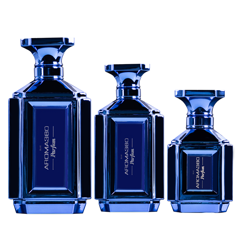Aroma360 Blue Perfume Black Travel Spray / 10ml - 0.34oz,Rollerball / 10ml - 0.34oz,Standard Size / 50ml - 1.7oz,Standard Size / 100ml - 3.4oz,Standard Size / 200ml - 6.7oz
