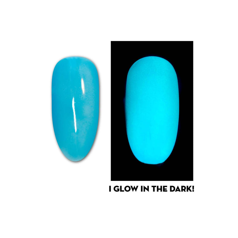 UberChic Beauty Blue Snow Cone - Glow In The Dark Gel Polish Gel Polish Dark Turquoise