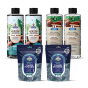 Garner's Garden 2 Pack Oral Care Package | Trio | H2O2 | Fluoride Free Packages White Smoke 2 x 16oz Reduced Cinnamint Mouthwash & Oxy Pulling / 2 x 2oz Regular Tooth Powder