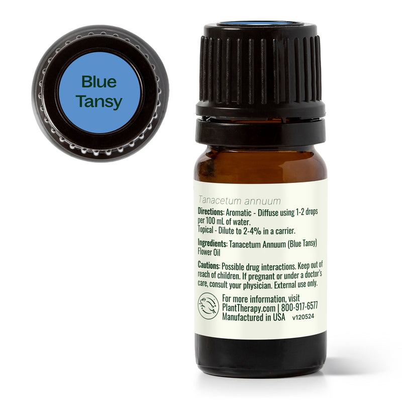 Plant Therapy Blue Tansy Essential Oil Essential Oil White Smoke 2.5 mL,5 mL,10 mL
