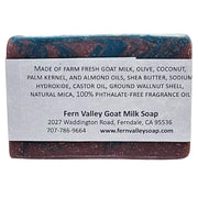 Fern Valley Soap Natural Goat Milk Soap | Exfoliating Scrub | Blueberry Cobbler Goat Milk Soap Gray