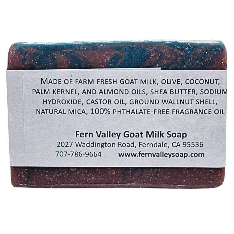 Fern Valley Soap Natural Goat Milk Soap | Exfoliating Scrub | Blueberry Cobbler Goat Milk Soap Gray