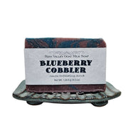 Fern Valley Soap Natural Goat Milk Soap | Exfoliating Scrub | Blueberry Cobbler Goat Milk Soap White Smoke
