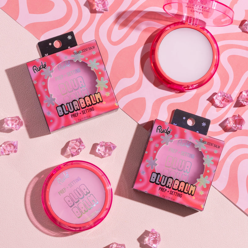 Rude Cosmetics Blur Balm - Prep + Setting Translucent Balm Primers Pink Blur Balm