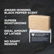 Grooming Lounge Grooming Lounge Our Best Smeller Body Bar 3-Pack (Save $5) Cleansing Bars, Scrub Bars Dark Slate Gray