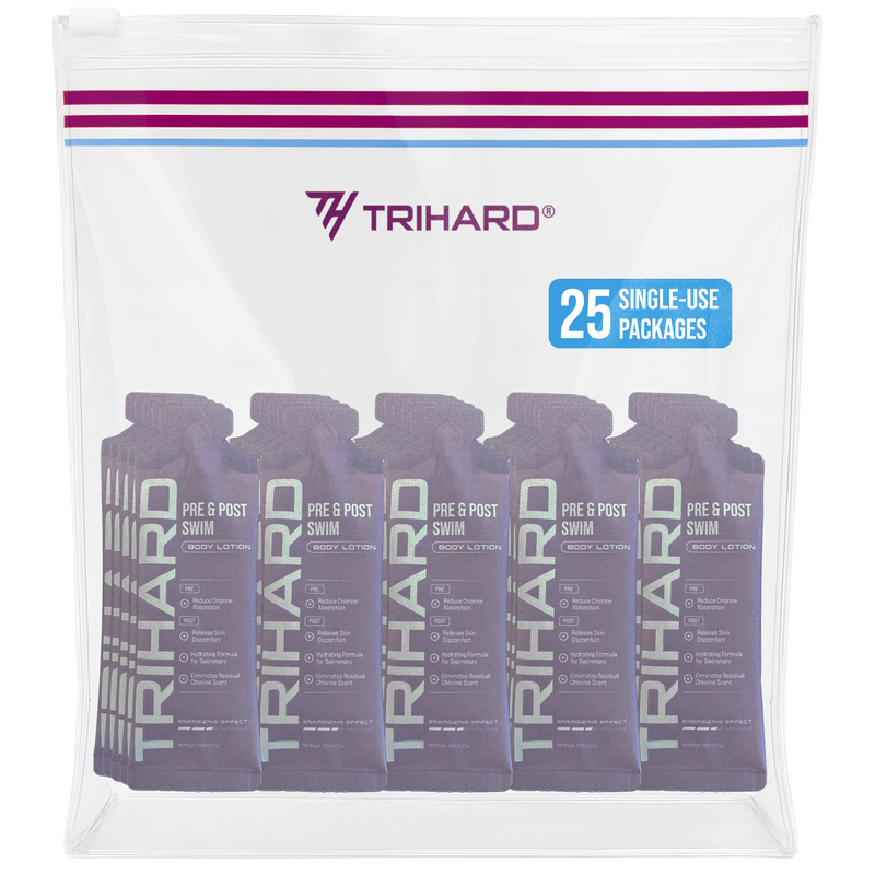 TRIHARD Travel Kit - Pre & Post Swim Body Lotion Pool Kit Lavender Pool Kit