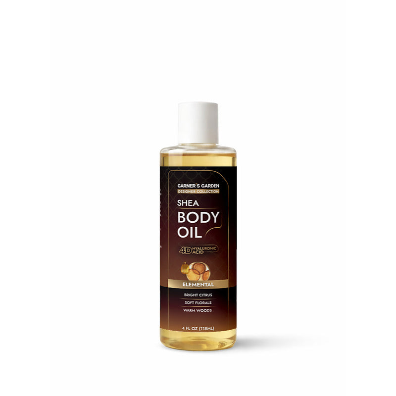 Garner's Garden 4D Hyaluronic Acid Body Oil Body Oil White Smoke Elemental (w/ Shea Oil) / 4oz