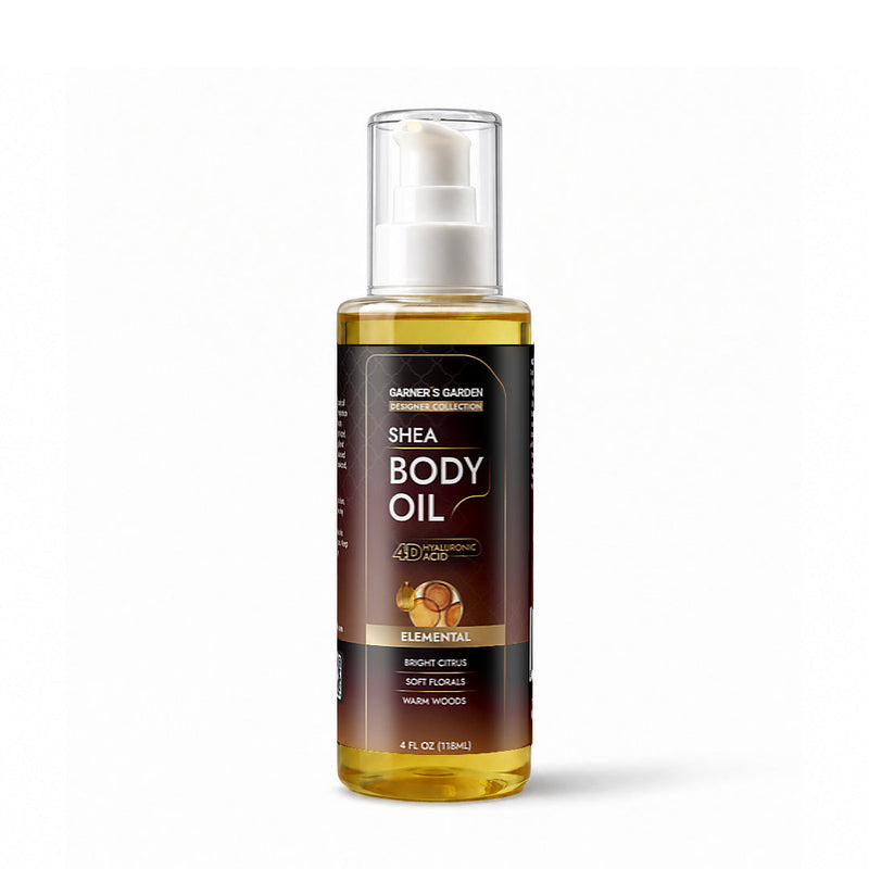 Garner's Garden 4D Hyaluronic Acid Body Oil Body Oil White Smoke Elemental (w/ Shea Oil) / 4oz