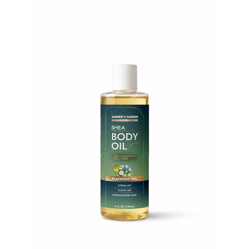Garner's Garden 4D Hyaluronic Acid Body Oil Body Oil White Smoke Platinum Veil (w/ Shea Oil) / 4oz