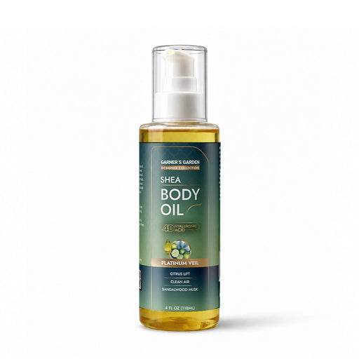 Garner's Garden 4D Hyaluronic Acid Body Oil Body Oil White Smoke Platinum Veil (w/ Shea Oil) / 4oz