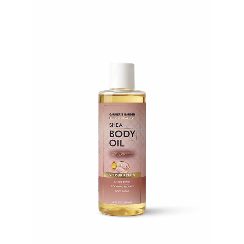 Garner's Garden 4D Hyaluronic Acid Body Oil Body Oil White Smoke Velour Petals (w/ Shea Oil) / 4oz