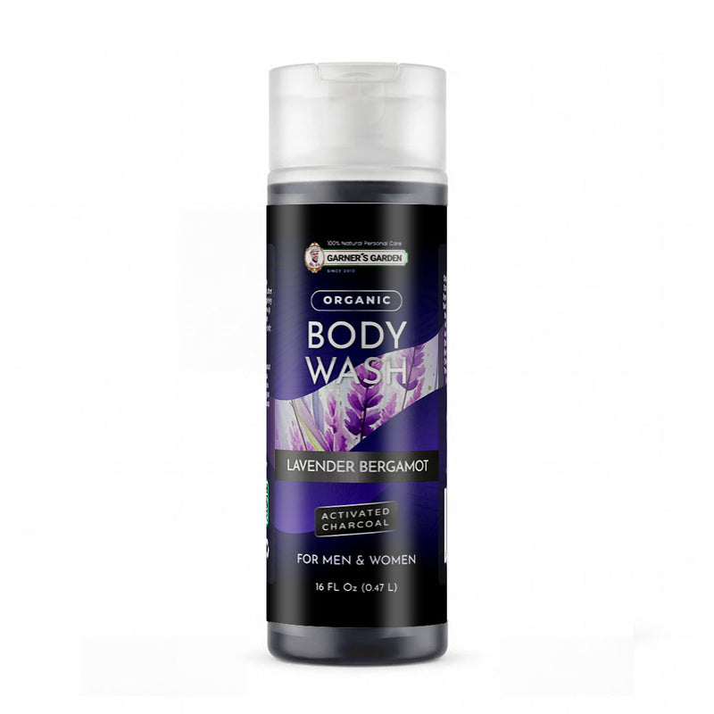 Garner's Garden Activated Charcoal Organic Body Wash Body Wash Black Unscented Charcoal / 16oz (Recommended)