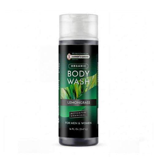 Garner's Garden Activated Charcoal Organic Body Wash Body Wash Black Ginger Clove Charcoal / 16oz (Recommended)