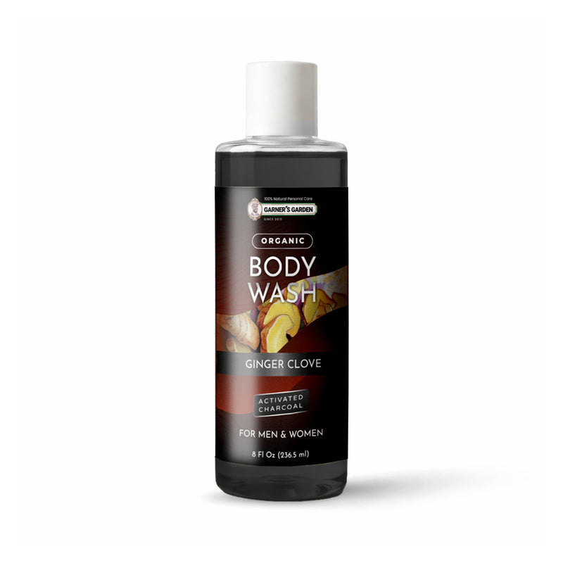 Garner's Garden Activated Charcoal Organic Body Wash Body Wash White Smoke Unscented Charcoal / 8oz (try me)