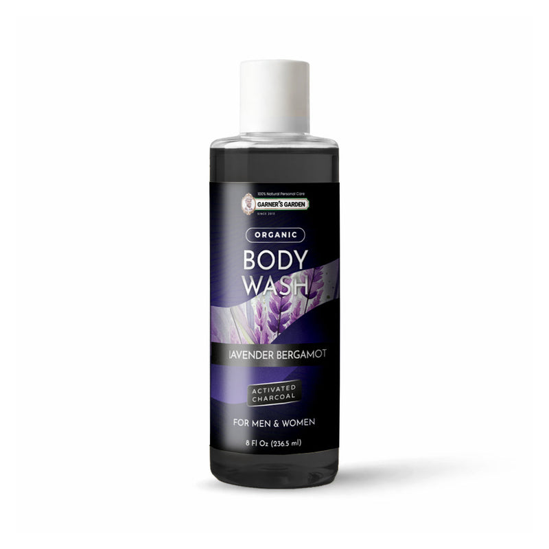 Garner's Garden Activated Charcoal Organic Body Wash Body Wash White Smoke Lemongrass Charcoal / 16oz (Recommended)