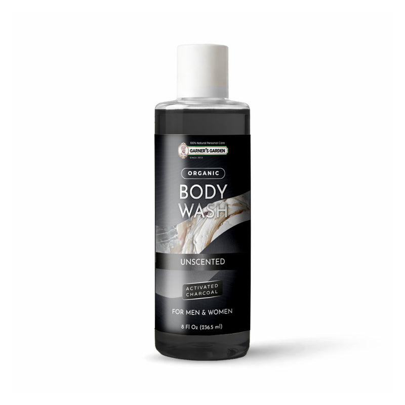 Garner's Garden Activated Charcoal Organic Body Wash Body Wash White Smoke Lavender & Bergamot Charcoal / 8oz (try me)