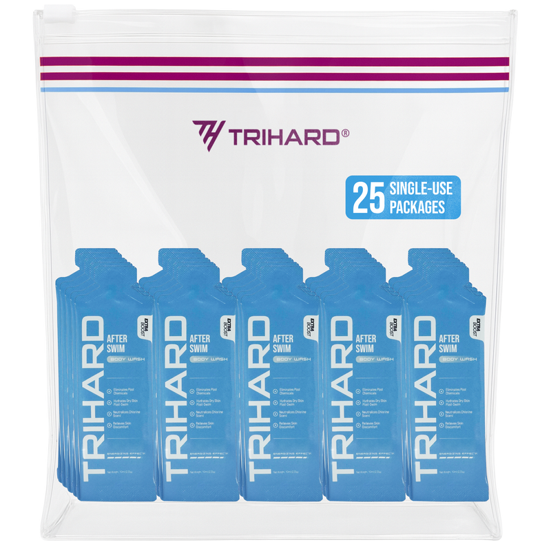 TRIHARD Travel Kit - After-Swim Body Wash Extra Boost Pool Kit Lavender Pool Kit