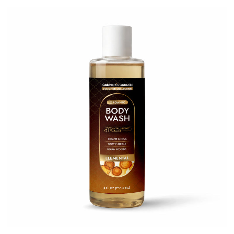 Garner's Garden 4D Hyaluronic Acid Body Wash | Organic Body Wash White Smoke 4D HA Body Wash Elemental / 8 oz (try me)