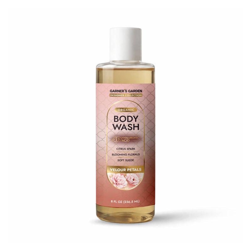 Garner's Garden 4D Hyaluronic Acid Body Wash | Organic Body Wash White Smoke 4D HA Body Wash Velour Petals / 8 oz (try me)