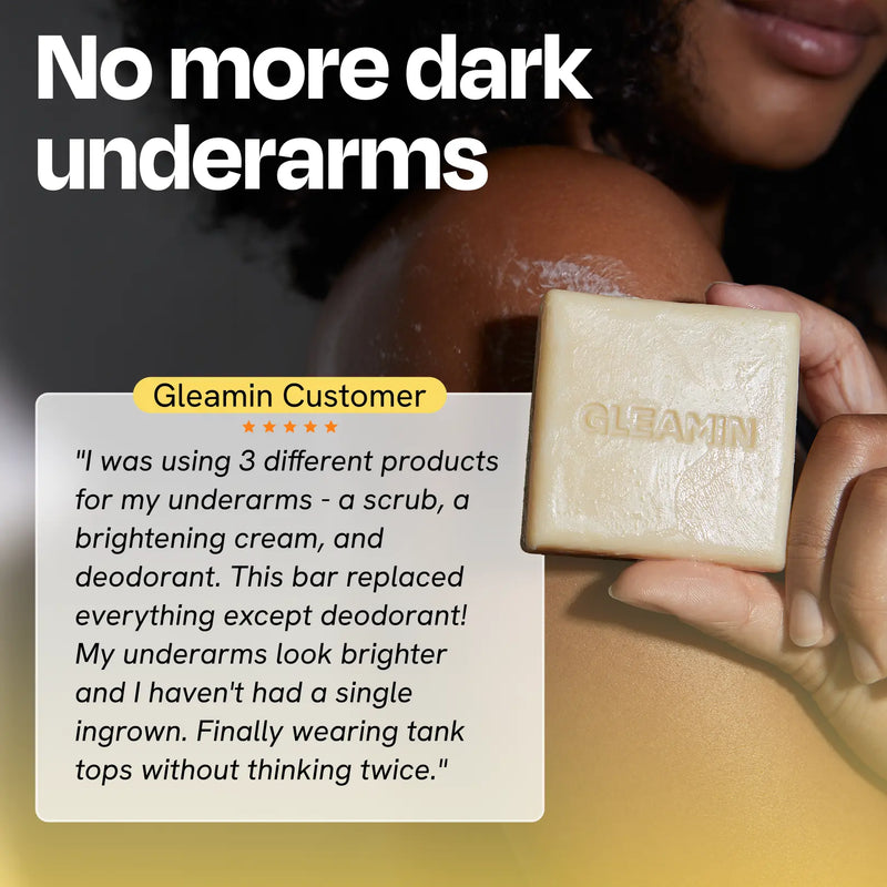 Gleamin Glow Body Bar Brightening Bar Black