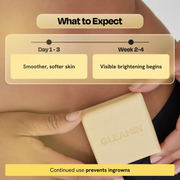 Gleamin Glow Body Bar Brightening Bar Pale Goldenrod