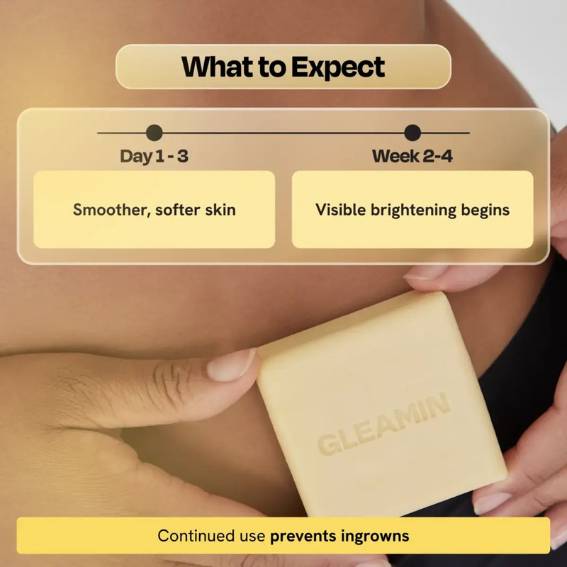 Gleamin Glow Body Bar Brightening Bar Pale Goldenrod