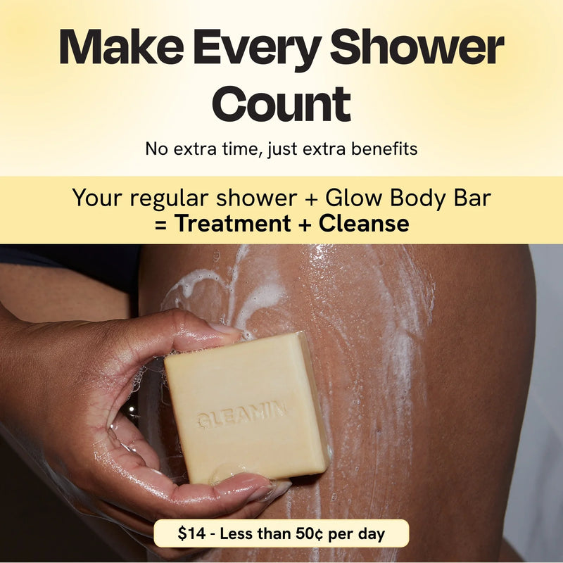 Gleamin Glow Body Bar Brightening Bar Seashell