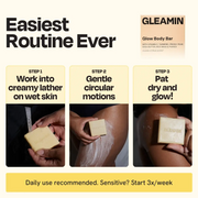 Gleamin Glow Body Bar Brightening Bar Seashell
