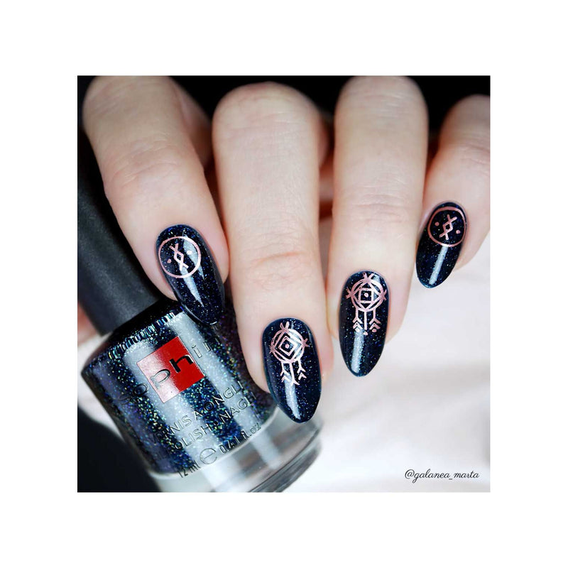 UberChic Beauty Boho Chic Alphabet Stamping Plate Gray