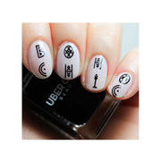 UberChic Beauty Boho Chic Alphabet Stamping Plate Black