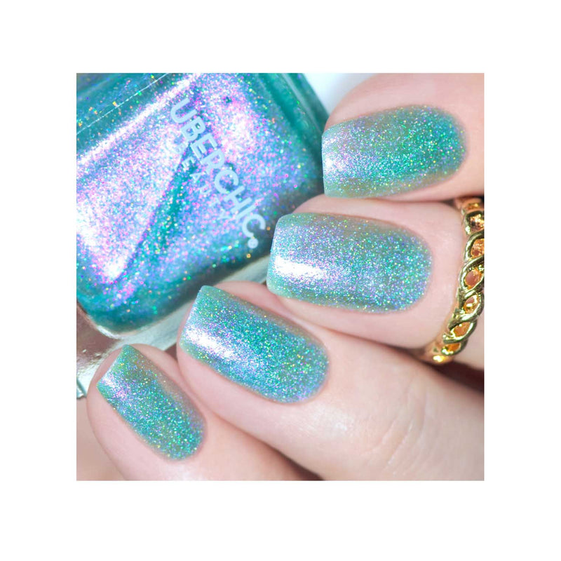 UberChic Beauty Boho Blues - Holographic Polish Regular Polish Thistle