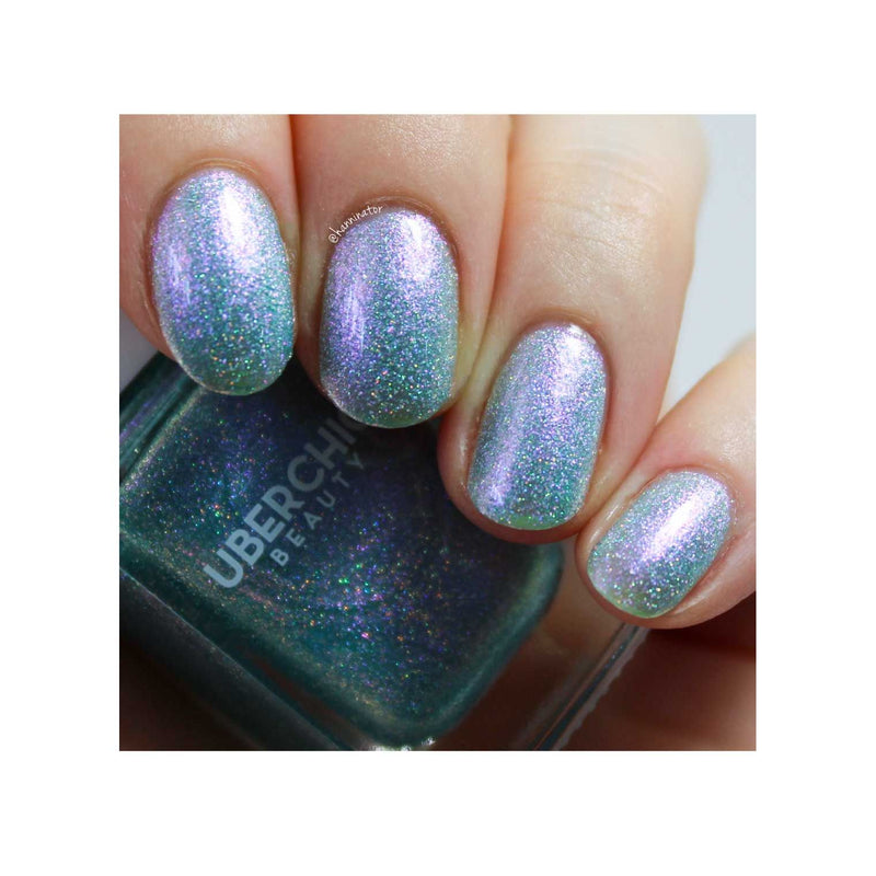 UberChic Beauty Boho Blues - Holographic Polish Regular Polish Dark Slate Gray