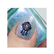 UberChic Beauty Boho Chic Alphabet Stamping Plate Gray