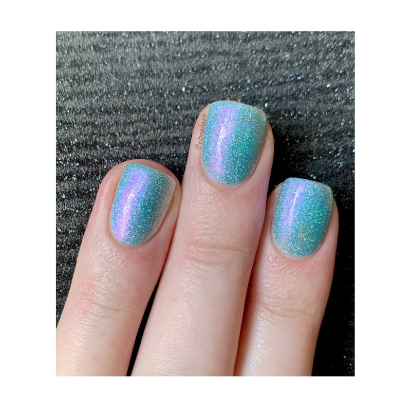 UberChic Beauty Boho Blues - Holographic Polish Regular Polish Dark Gray