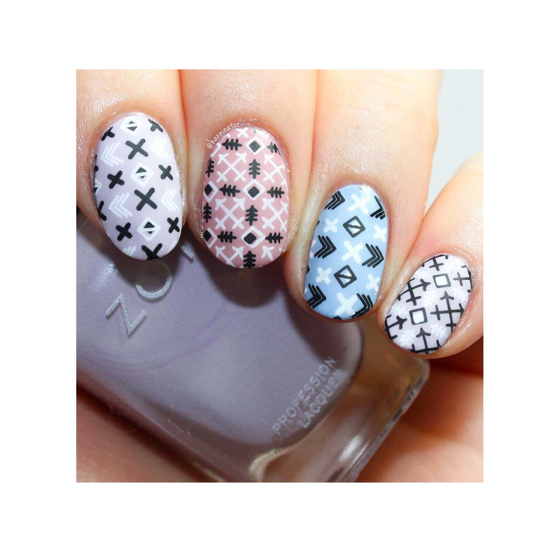 UberChic Beauty Boho Chic Stamping Plate Gray
