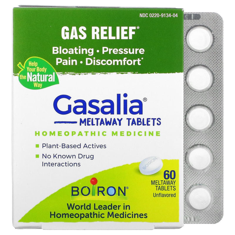 Boiron Boiron Gasalia Homeopathic Gas Relief Tablets 60 Ct Homeopathic Gas Relief Tablets Light Gray