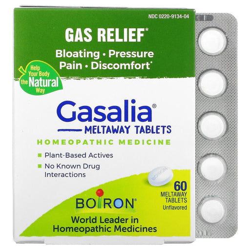 Boiron Boiron Gasalia Homeopathic Gas Relief Tablets 60 Ct Homeopathic Gas Relief Tablets Light Gray