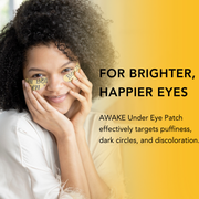 Boldenusa.com Bolden AWAKE Under Eye Patches | De-Puffing & Brightening for Tired Eyes Facial Line Goldenrod