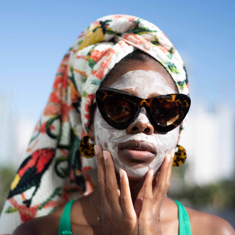 Boldenusa.com Bolden Clay Mask | Sulfur & Willow Bark Acne Treatment for Clear Skin Facial Line Sky Blue