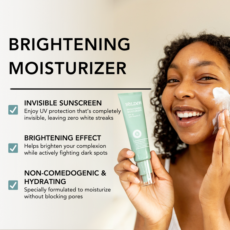 Boldenusa.com Bolden Sunscreen Moisturizer | SPF 30 with Vitamin C, No White Cast Facial Line White Smoke