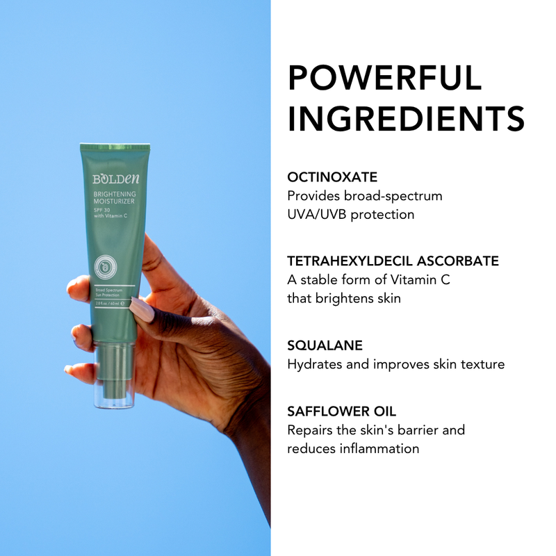 Boldenusa.com Bolden Sunscreen Moisturizer | SPF 30 with Vitamin C, No White Cast Facial Line White Smoke